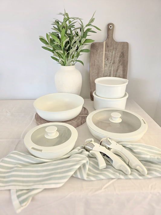 Nomad Nest Stackable Ceramic Cookware Set