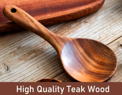 7Pce Teak Wood Kitchen Utensils