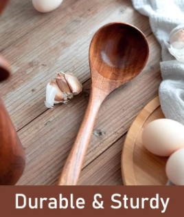7Pce Teak Wood Kitchen Utensils